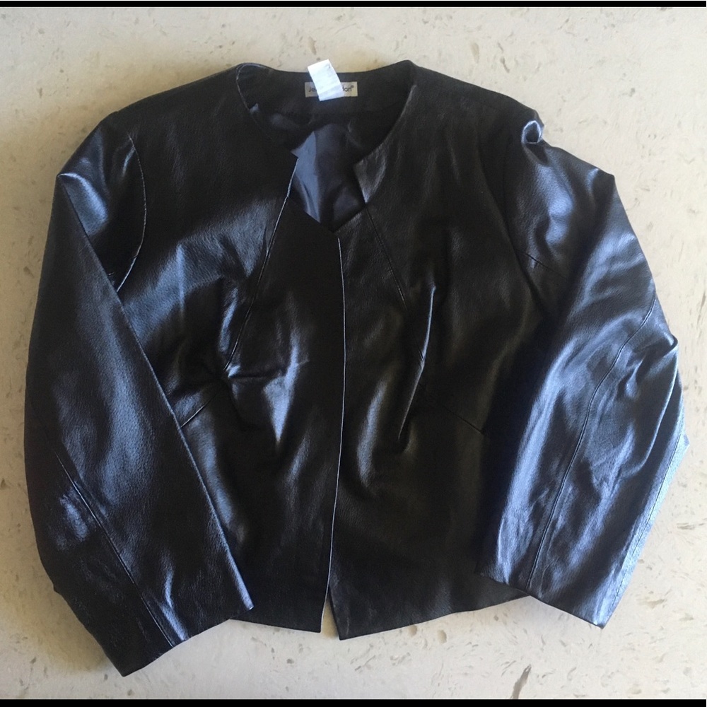 Leather jacket size 14 Jessica London